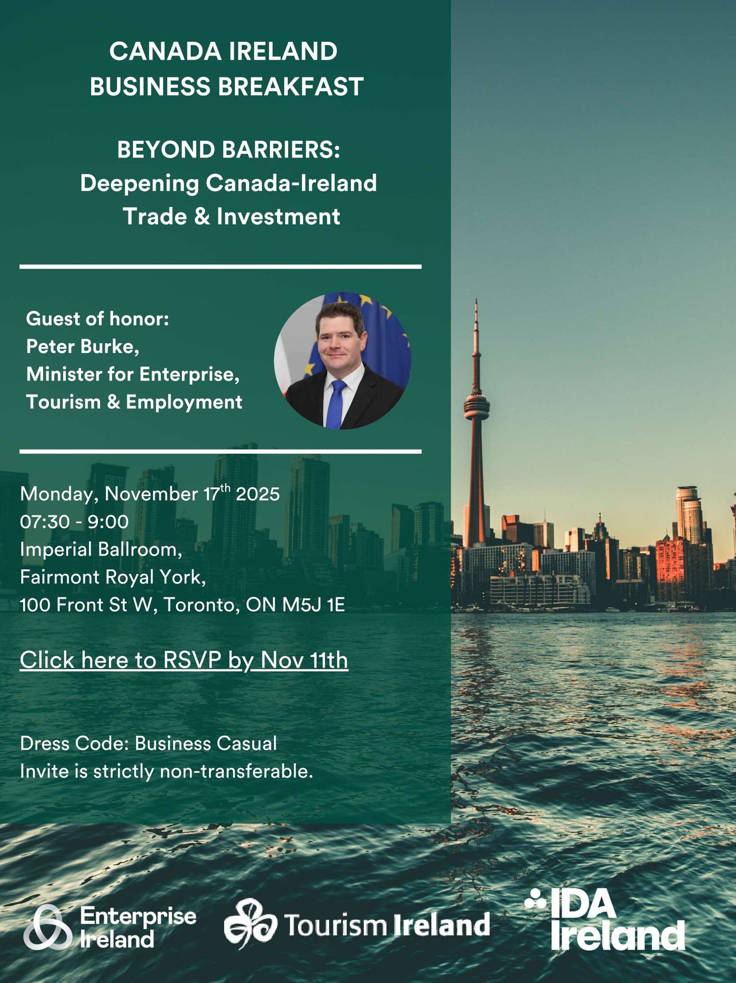 CANADA IRELAND BUSINESS BREAKFAST BEYOND BARRIERS